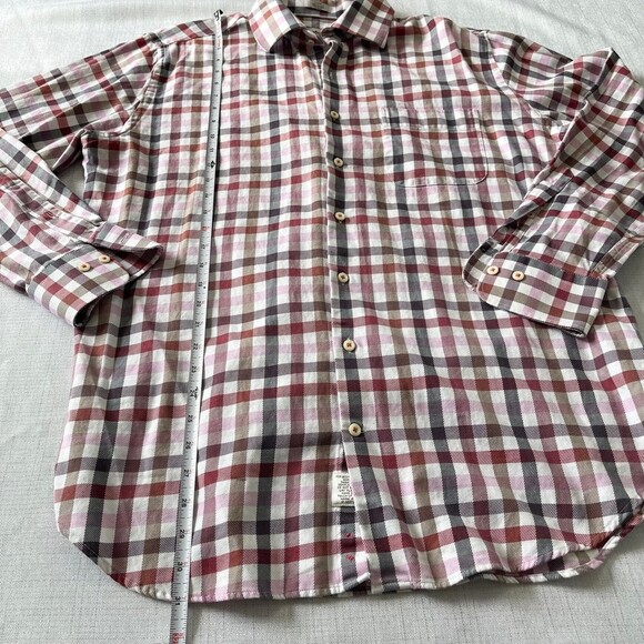 Peter Millar Mens Shirt Plaid Long Sleeve Cotton. Size L - Picture 8 of 8